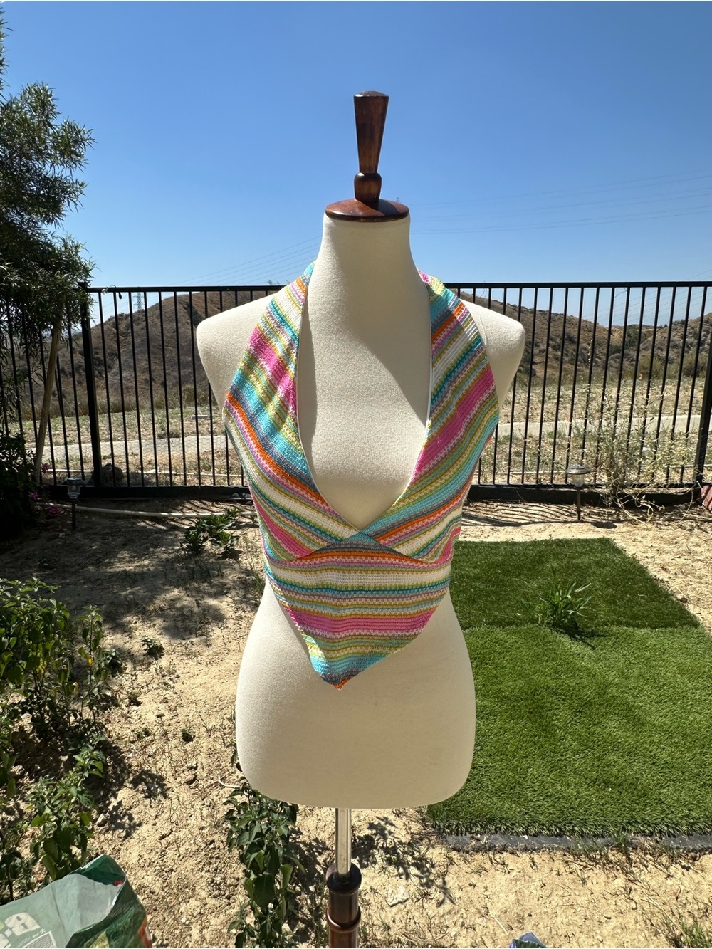 Kendall & Kylie Multicolor Knit Top